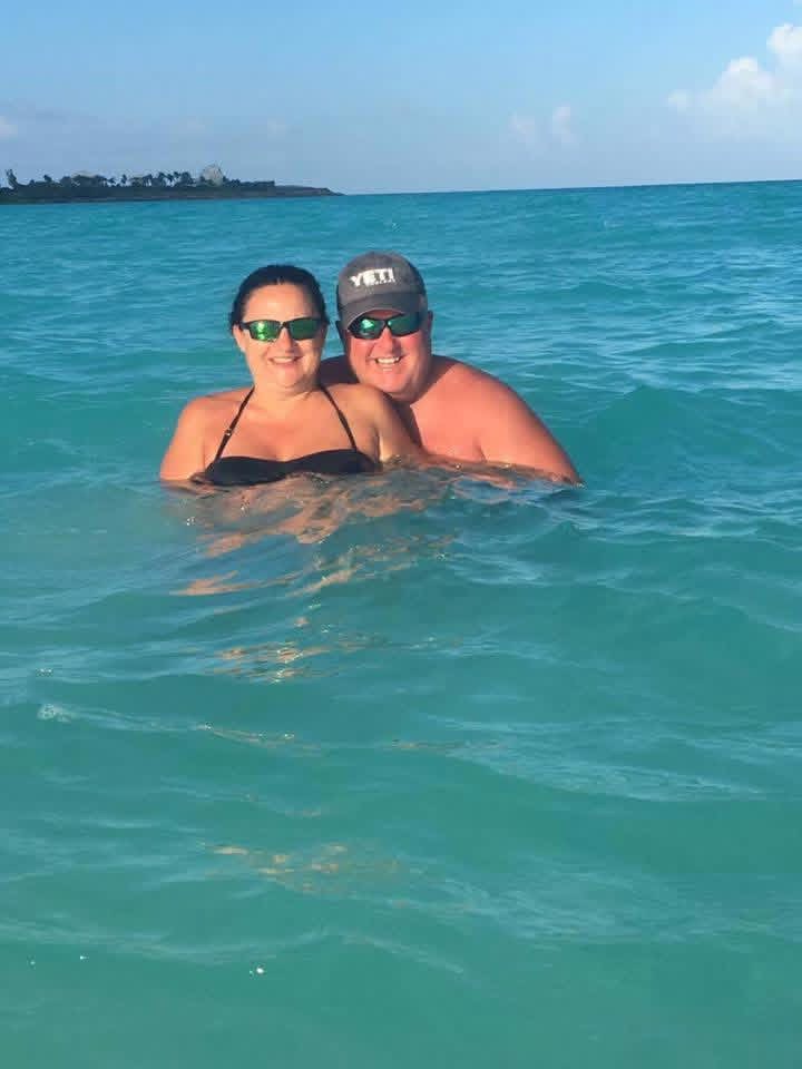 Sandy & Craig Holton at Sandals Ochi, Jamaica, in 2016