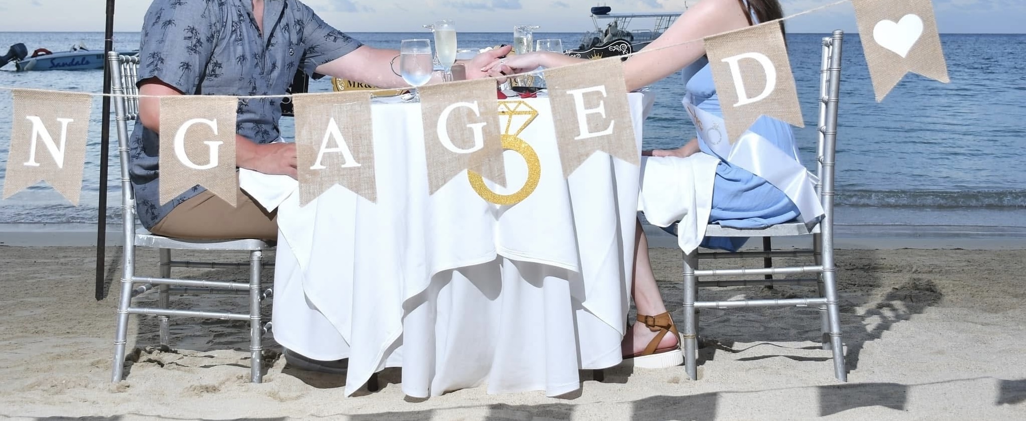 The 2024 proposal Sandy arranged at Sandals in Ocho Rios, Jamaica